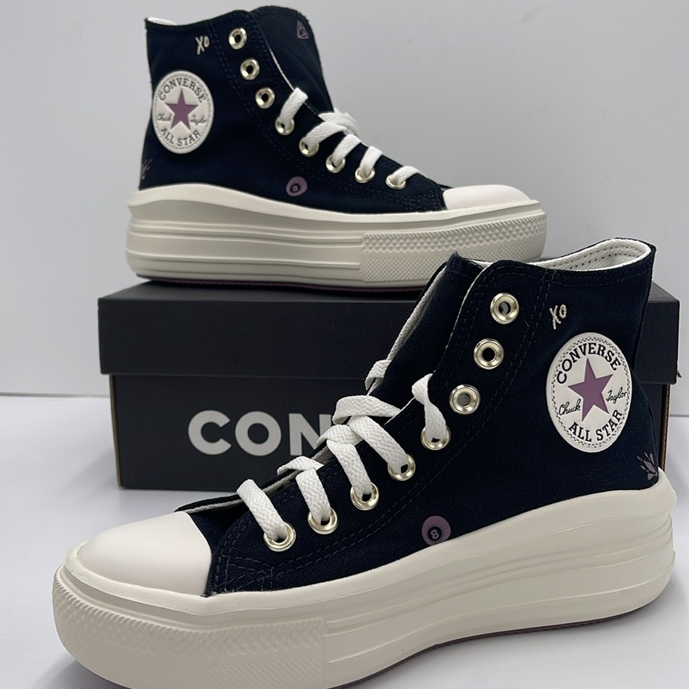 Converse WMNS Black High-Top Sneakers Platform A07136C
CTAS MOVE HI
BLACK/DREAMY - Picture 15 of 16